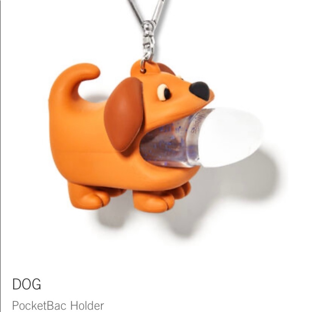 Brown dog pocketbac holder